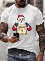 Men's Funny 67 Six Seven Meme Christmas Print T-shirt