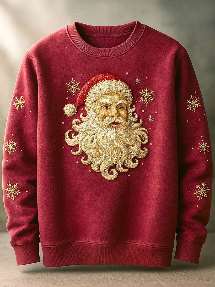 Men's Santa Claus Print Casual Sweatshirt