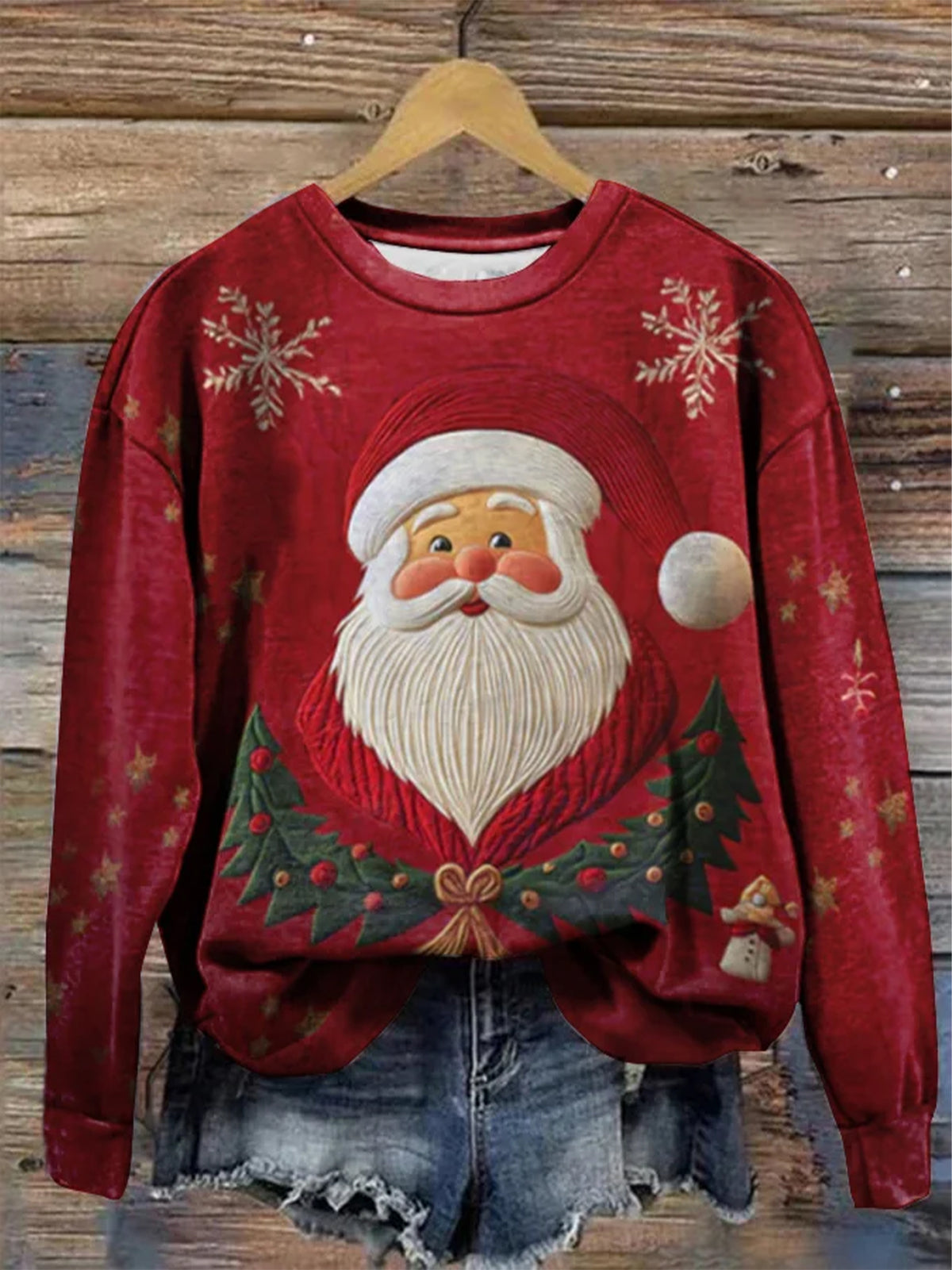 Women's Christmas Print Sweatshirt